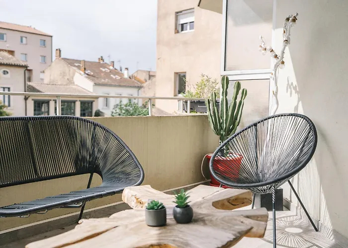 Apartment Magnifique T3-terrasse-parking-centre Ville-ad *